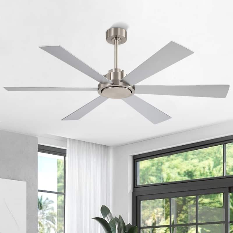 MLiAN Ceiling Fan 60inch Playwood Blades Remote Control 6-Speed DC - 60''