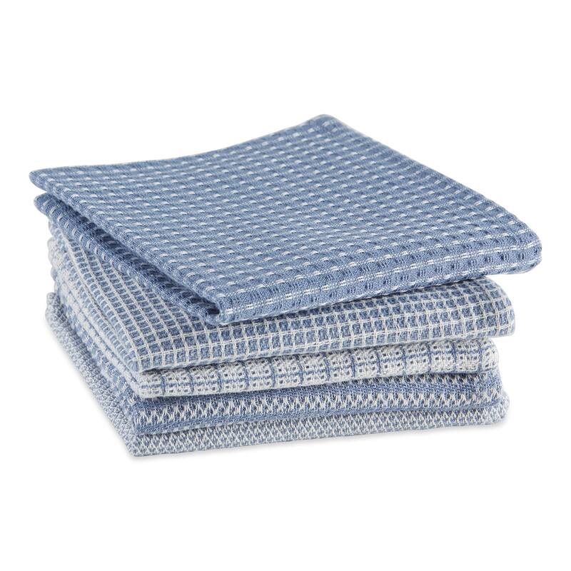 DII Asst Vintage Red Dishcloth (Set of 5)