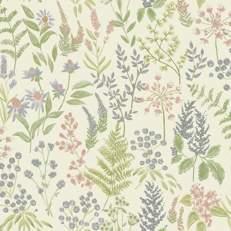 Floral Sprig Non-pasted Wallpaper – 396in x 20.8in - Cream