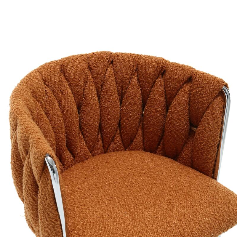 Leisure Velvet Dining Chairs With Metal Feet 2PC/SET