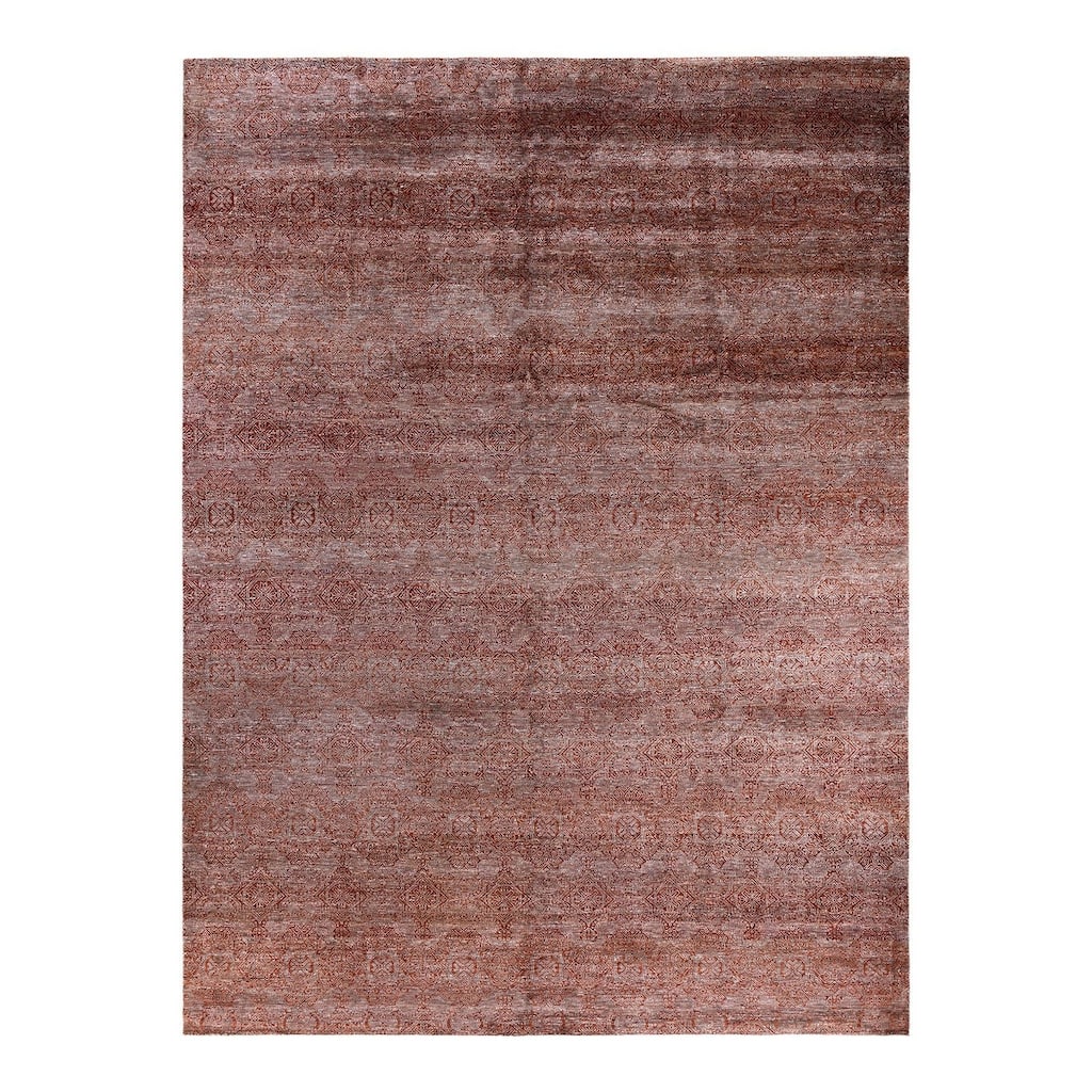 Gabbeh One-of-a-Kind Handmade Area Rug, Red - 9' 0" x 12' 1"