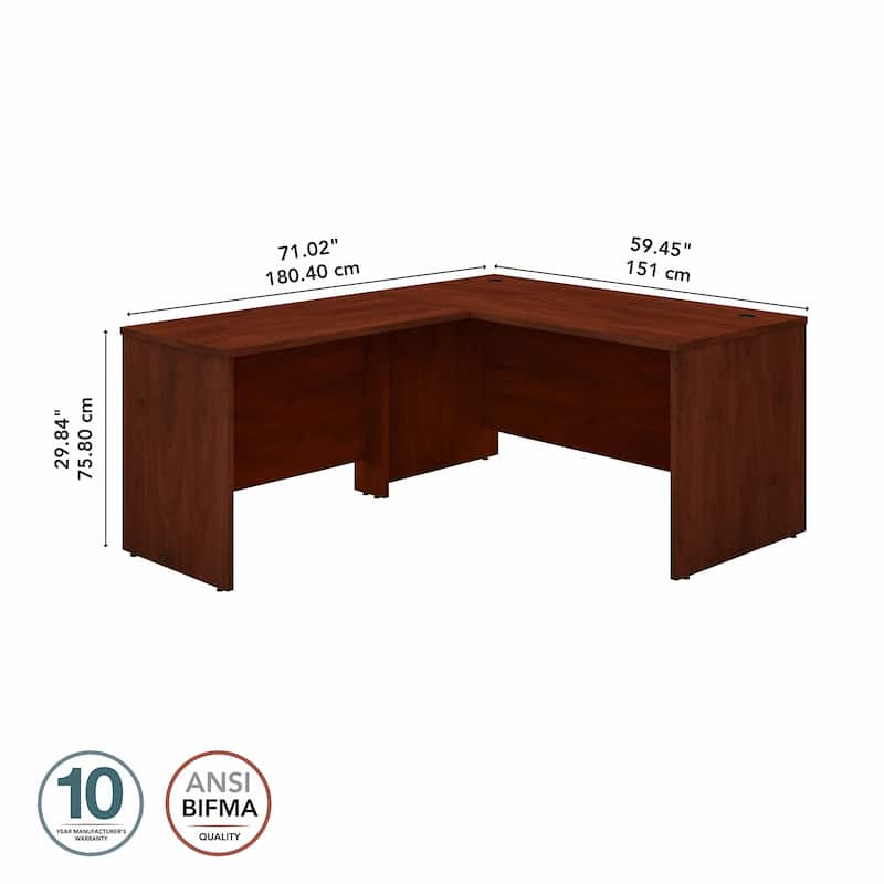 Studio C 60W L Shaped Desk with 42W Return by Bush Business Furniture