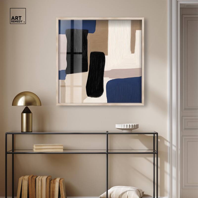 Blue Quietude I Shadowbox by Art Remedy