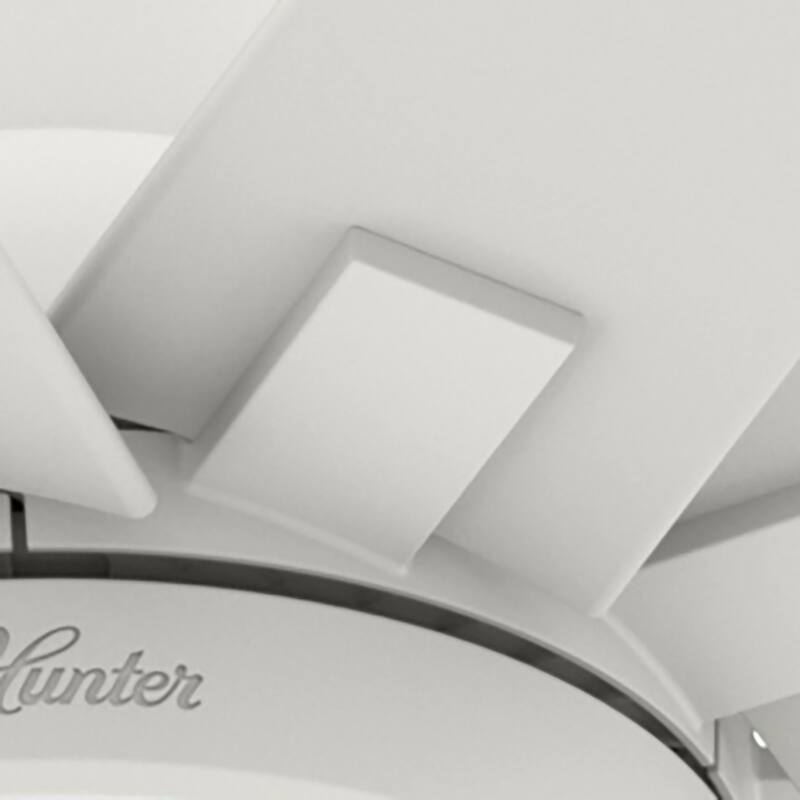 Hunter 72" Overton Outdoor Ceiling Fan w/Light Kit, Wall Control - Windmill - Transitional, Modern - DAMP RATED, ENERGY STAR!