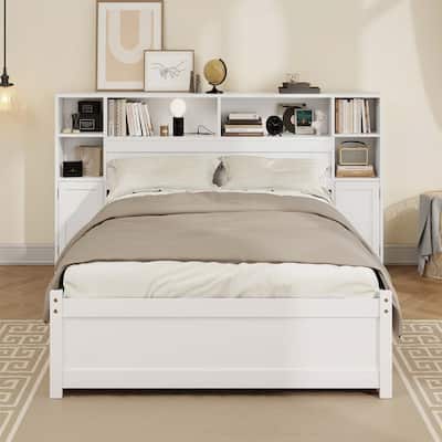 Wooden Storage Bed with Stylish Design for All Ages and Spaces