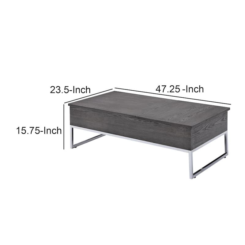 Carbon Loft Jenji Grey/ Silver Wooden Coffee Table