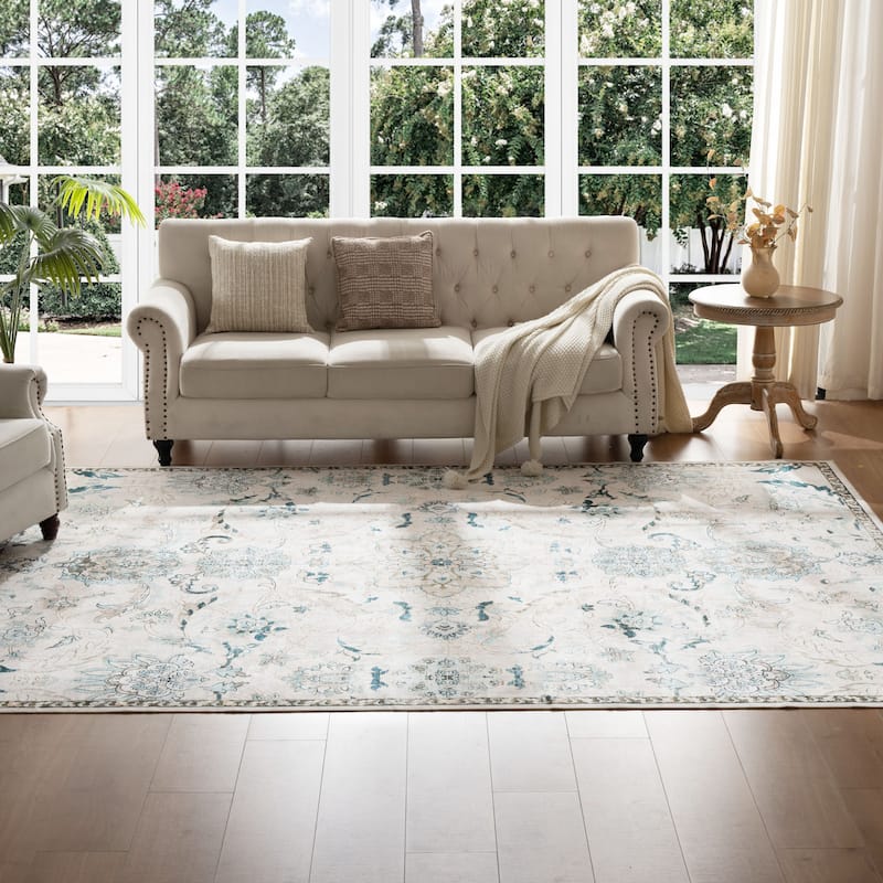 Adirondack Dakota Rustic Shabby Chic Distressed Area Rug