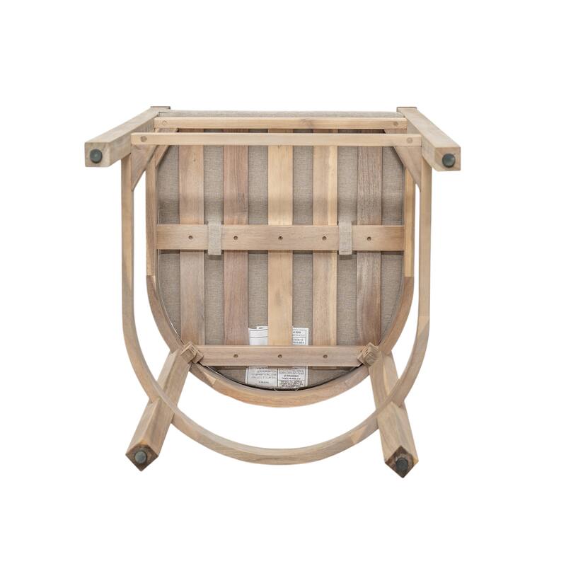 Christopher Knight Home - Abaco Outdoor Barstool Set of 4, Teak Finish Acacia Wood Frame with Beige Cushions.