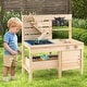 preview thumbnail 2 of 9, Costway Mud Kitchen with Detachable Sandbox Outdoor Play Pretend - See Details