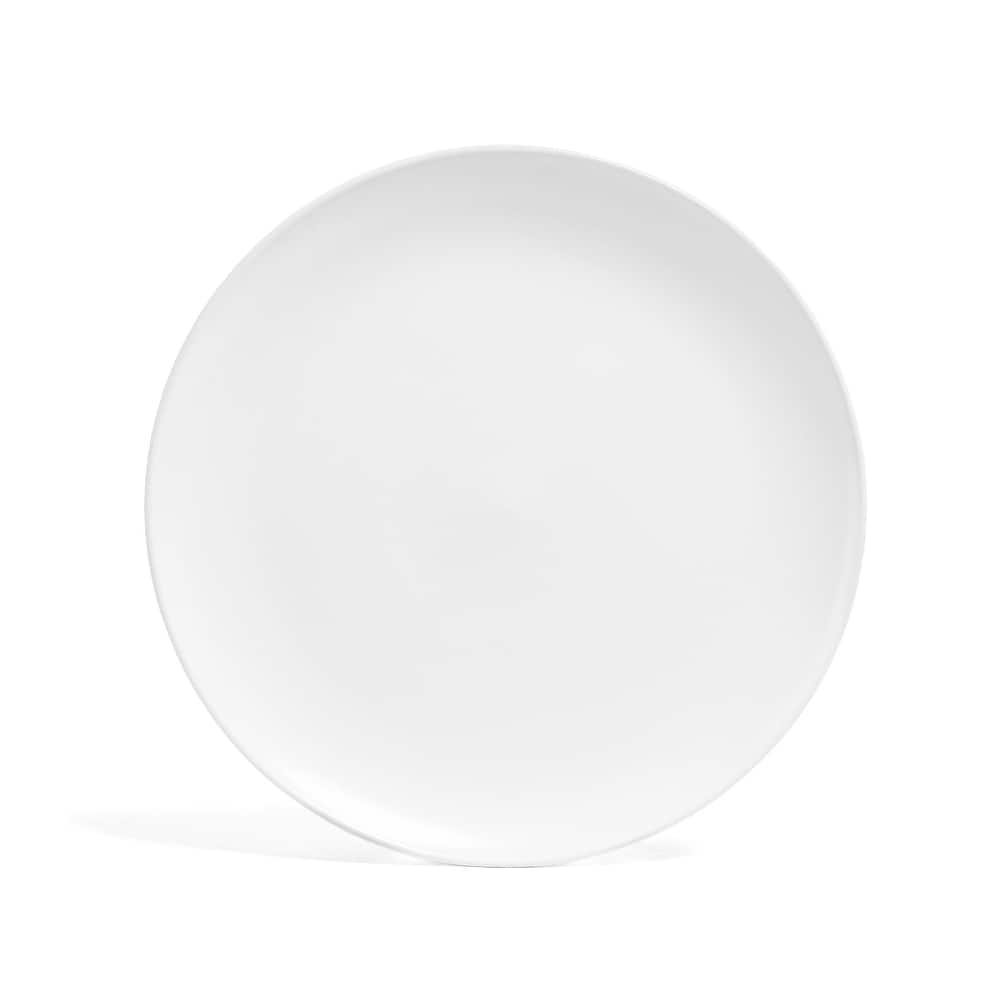 over&back Coupe Semi-Matte Stoneware 13" Round Serving Platter