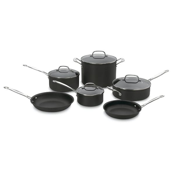 Technique 10-pc Hard Anodized Dishwasher Safe Cookware Set w