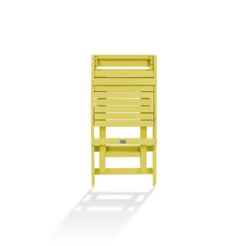 Las Cabos Fully Assembled All-Weather Recycled HDPE Outdoor Folding Bistro Chair