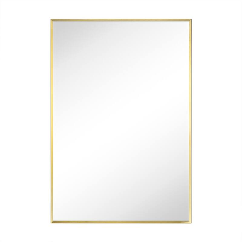 TEHOME Velin Recessed and Surface Mount Bathroom Medicine Cabinet with Mirror Square Cornered Metal Framed Rounded Rectangle