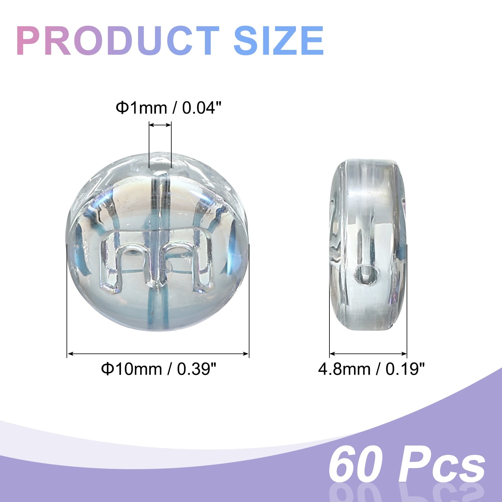 Glass Letter Beads, Flat Round Alphabet Letter Beads Initial Letter Spacer Beads for DIY Bracelet Necklace Earring Jewelry