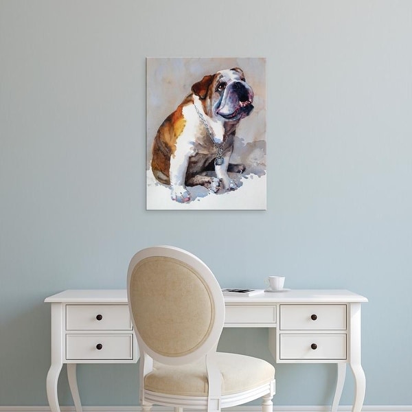 Easy Art Prints Edie Fagan's 'Major Wembly E. Bull Dog' Premium Canvas Art