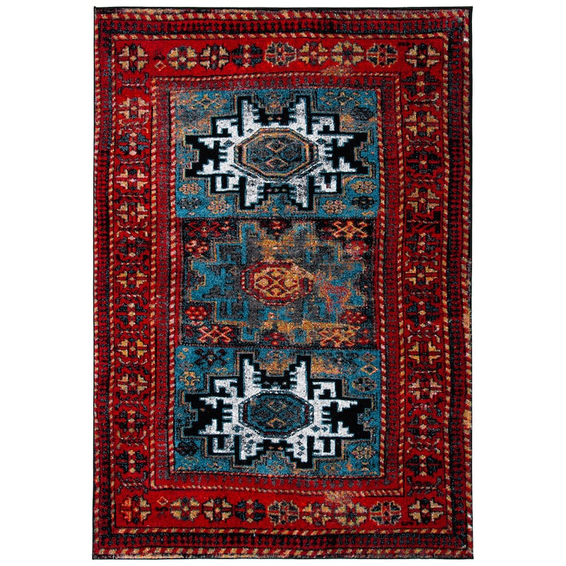 SAFAVIEH, Vintage Hamadan Lilla Oriental Distressed Rug