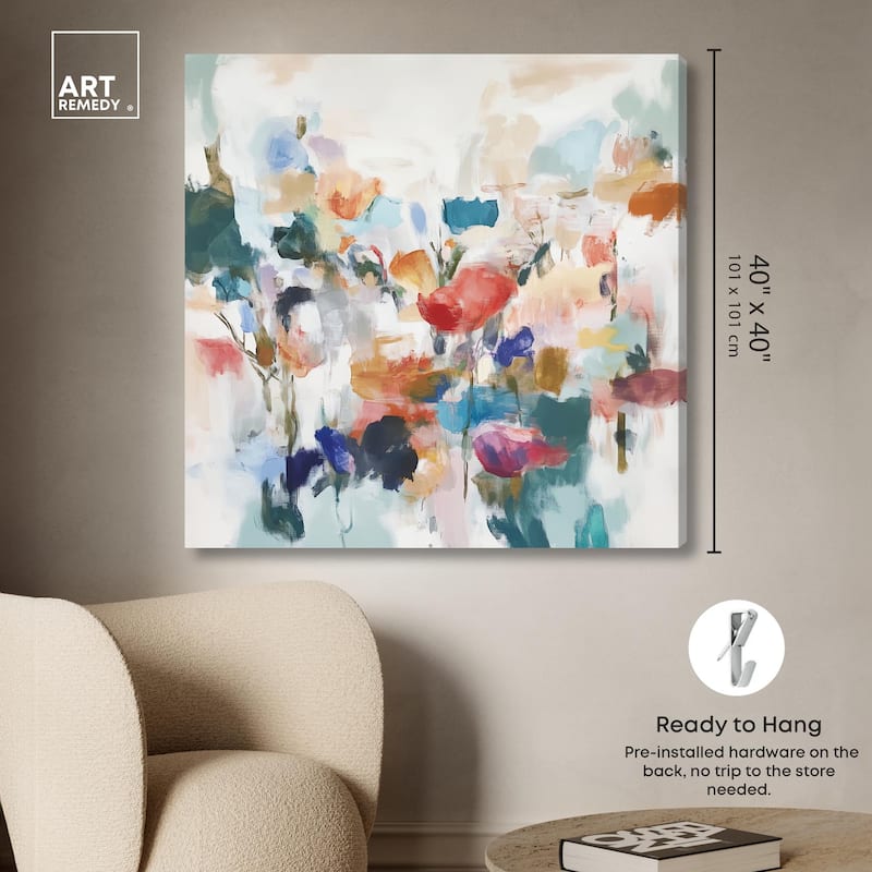 Riot of Color Canvas by Art Remedy, Gallery Wrapped