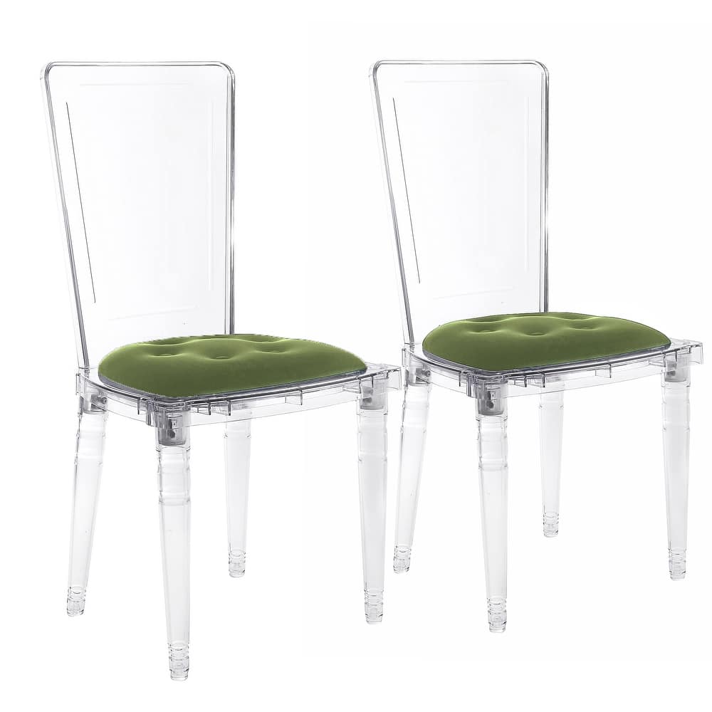 Hansel Transparent Acrylic Dining Chair (Set of 2)