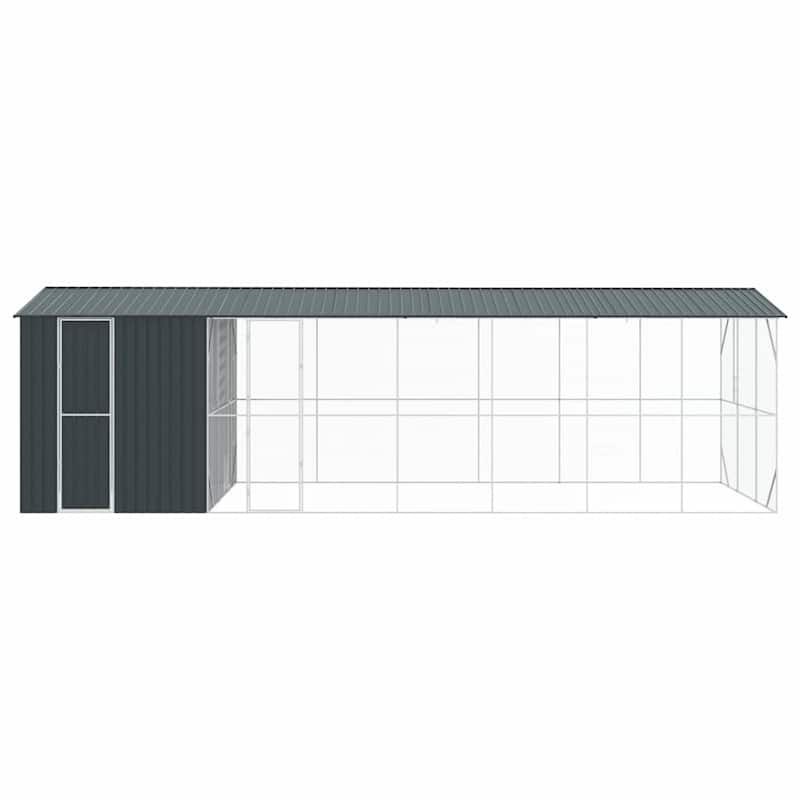 vidaXL Bird Cage Anthracite Galvanized steel
