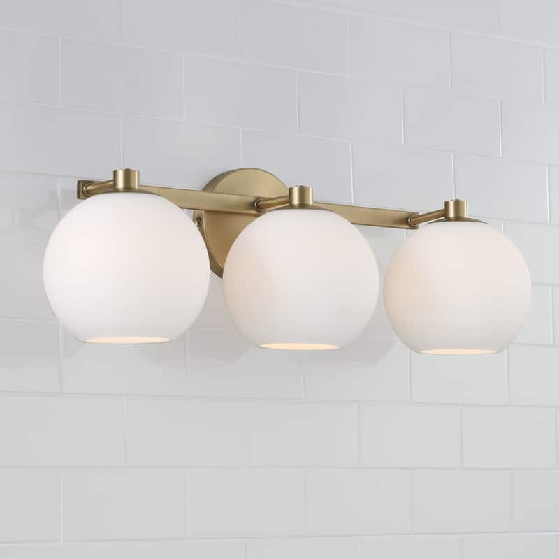 Ansley 3-Light Vanity - 22.75"W x 8"H x 7.75"E