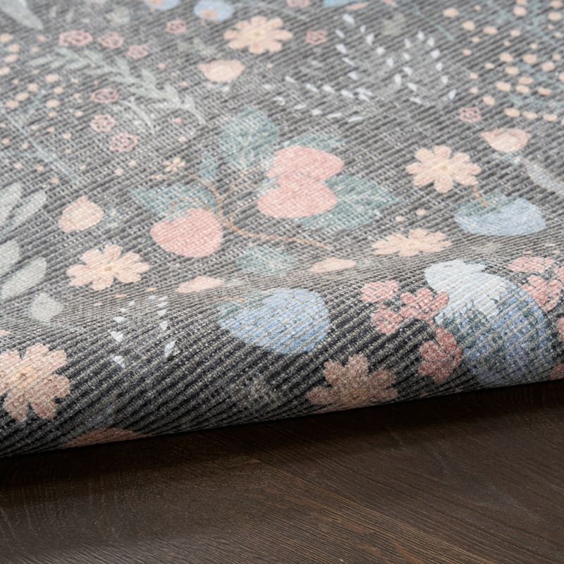Nourison Botanical Washables Indoor only Chic Floral Area Rug
