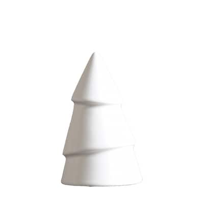 Christmas Tree Tabletop Figurine - 4.25" - White