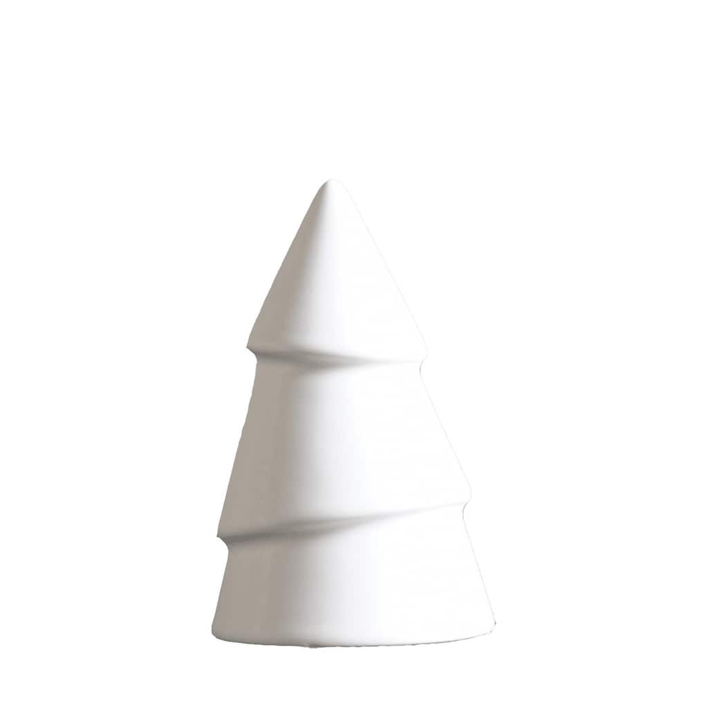 Christmas Tree Tabletop Figurine - 4.25" - White