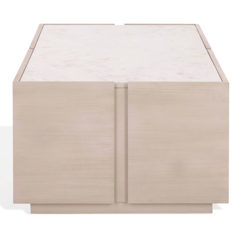SAFAVIEH Couture Alanabella Marble Rectangle Coffee Table - 48"W x 24"D x 15"H