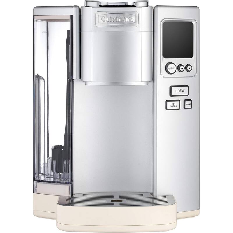 Cuisinart Single Serve Coffee Maker, 72oz, Programmable, Steel - Cream