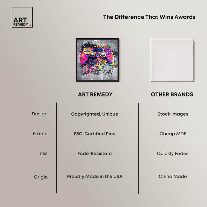Game On Canvas by Art Remedy