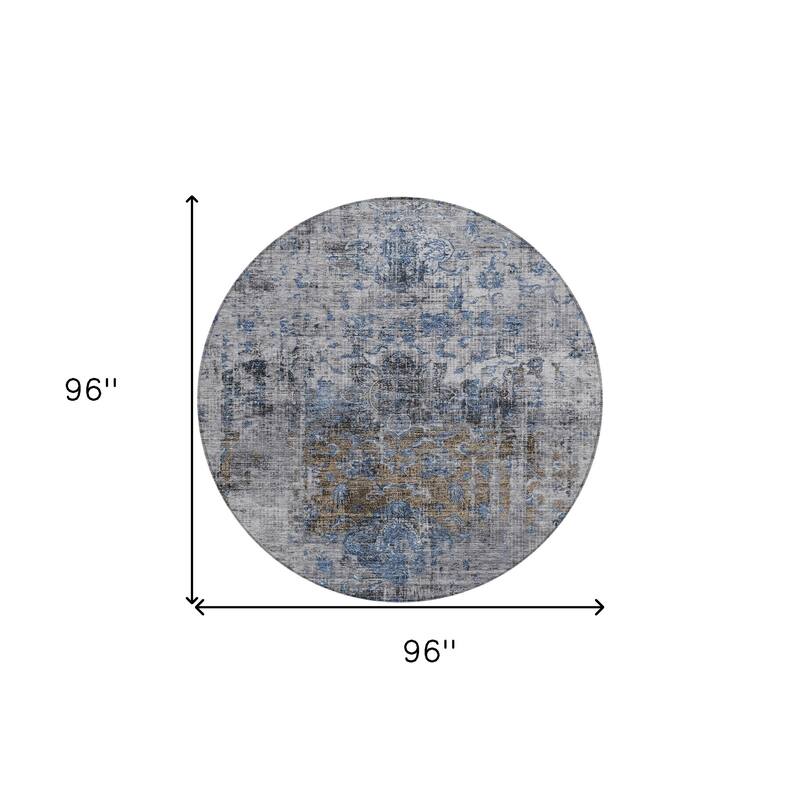 HomeRoots Floral Traditional Rectangle Outdoor Rug