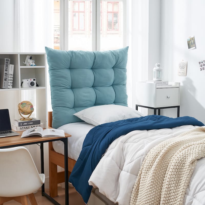 Rainha® Puffy Tufted College Headboard by DormCo - Moss