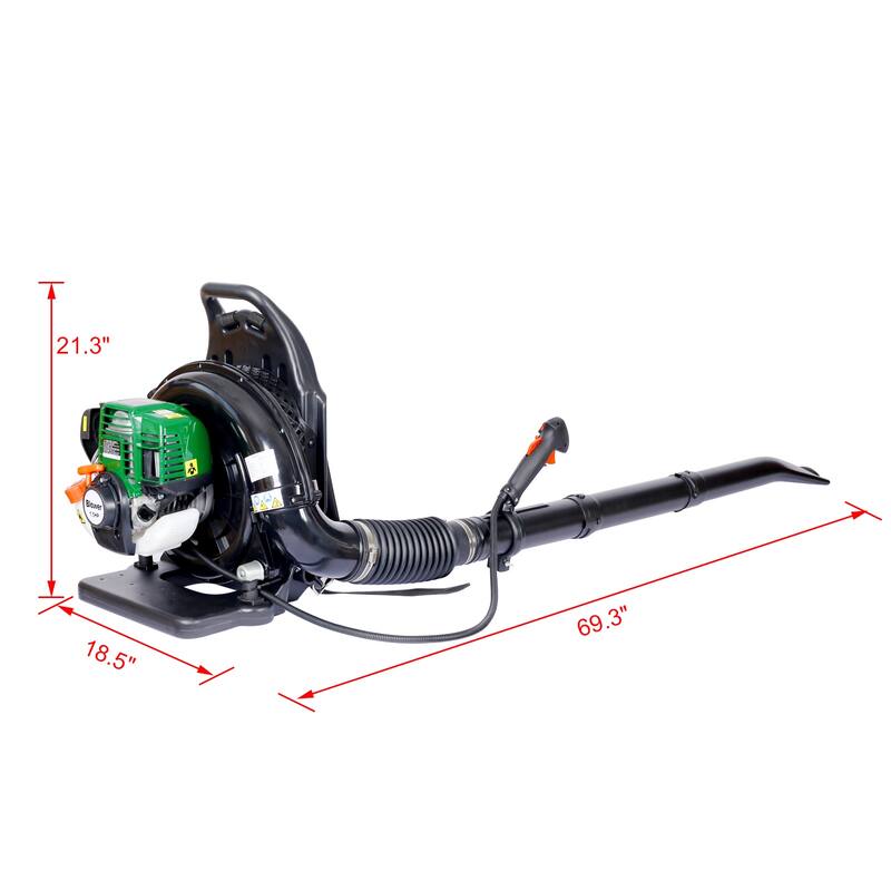 4-Stroke Backpack Leaf Blower, GAS 37.7cc,1.5HP 580CFM, Super light Weight 16.5lbs