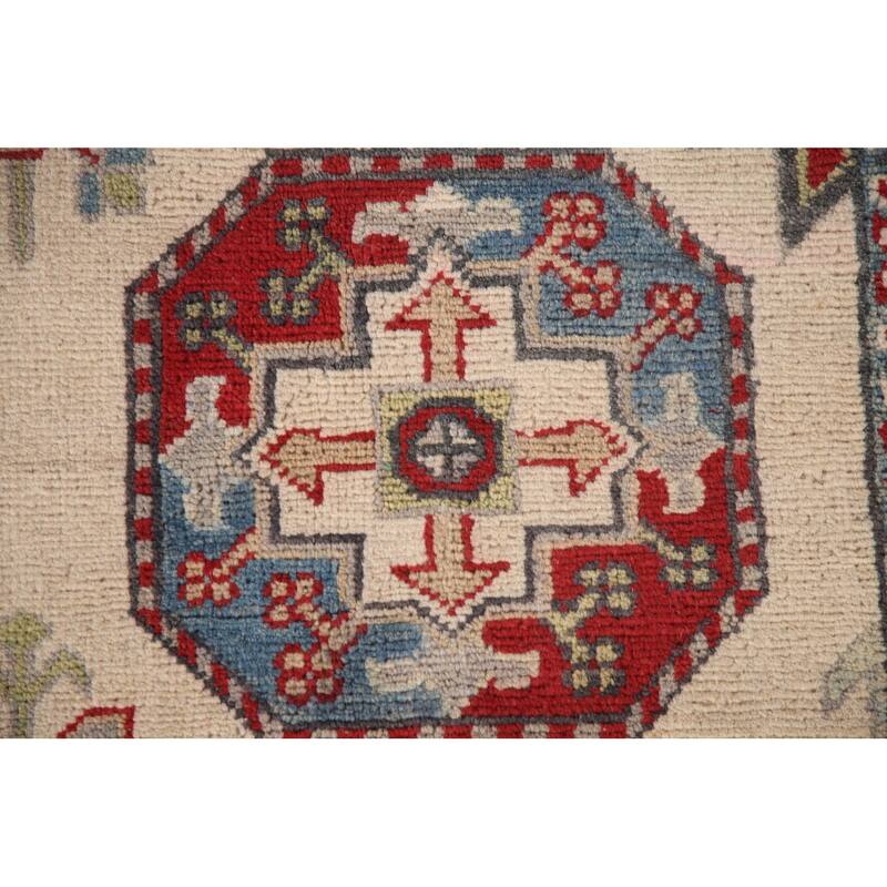 All-Over Kazak Oriental Area Rug Handmade Wool Carpet - 8'3" x 11'3"