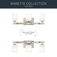 preview thumbnail 13 of 12, Kichler Lighting Marette 3-Light Vanity Light Brushed Nickel