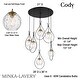 preview thumbnail 6 of 5, Minka Lavery 1536 Cody 6 Light 28" Wide Pendant with Clear Water Glass