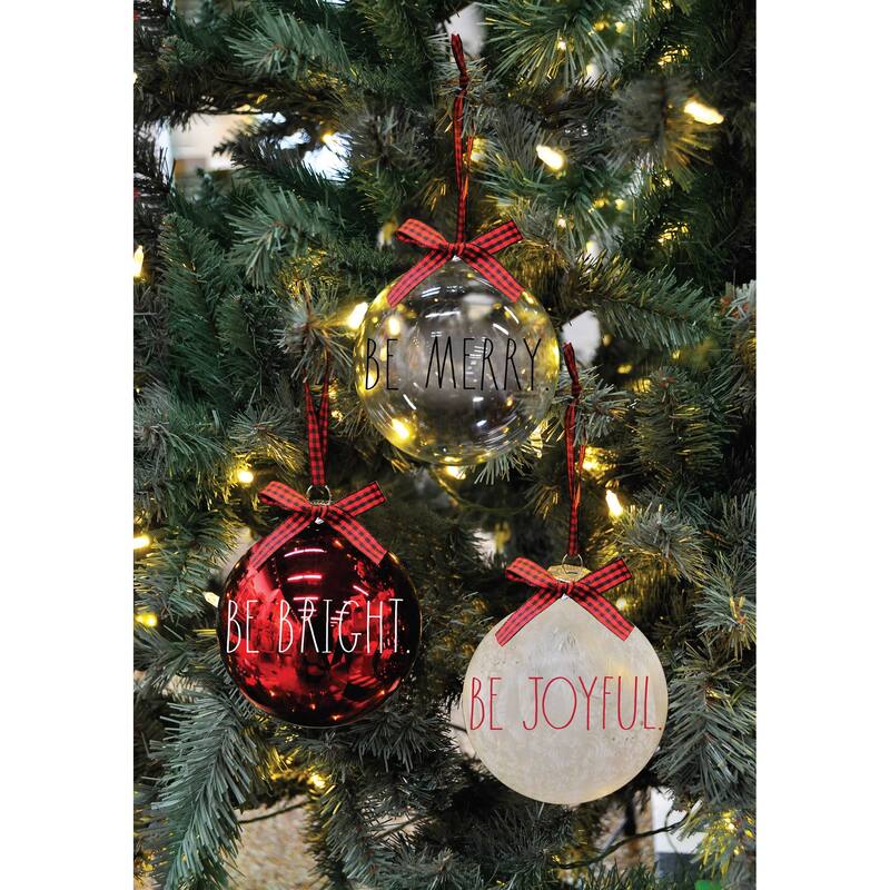 Rae Dunn Set of 3 CHRISTMAS Ornaments