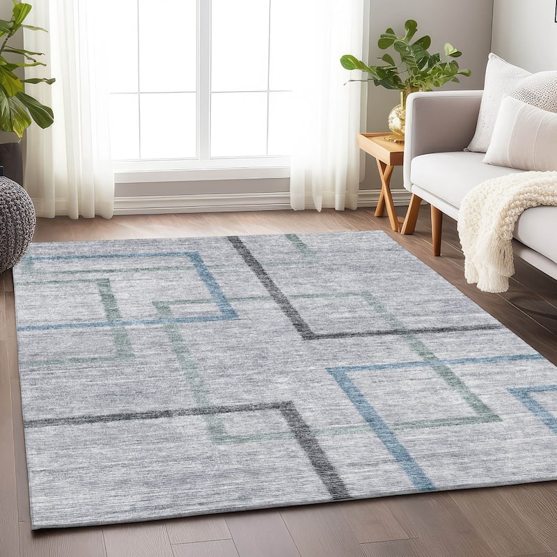 Premium Washable Super Soft Modern Kenzie Mayfield Rug