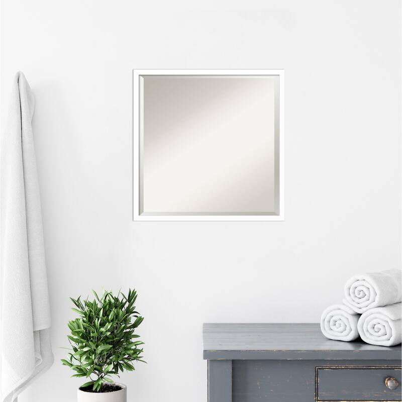 Beveled Wood Wall Mirror - Svelte Frame
