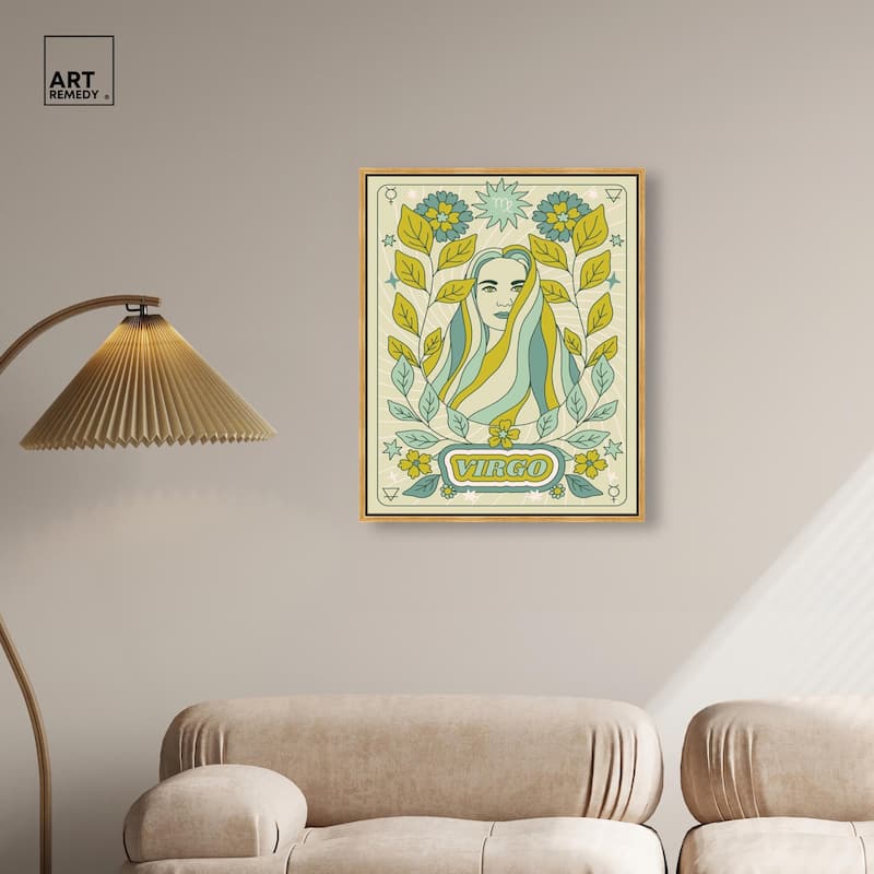 Virgo Stars Card Canvas by Art Remedy