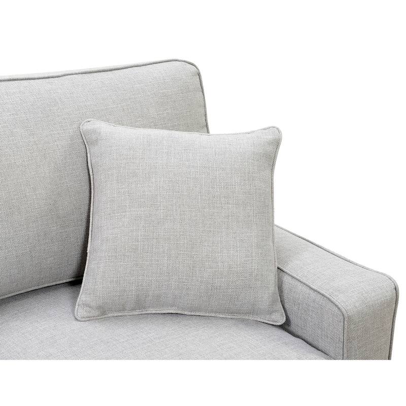 Serta Palisades Upholstered 73" Sofas for Living Room Modern Design Couch, Straight Arms, Soft Upholstery, Tool-Free Assembly