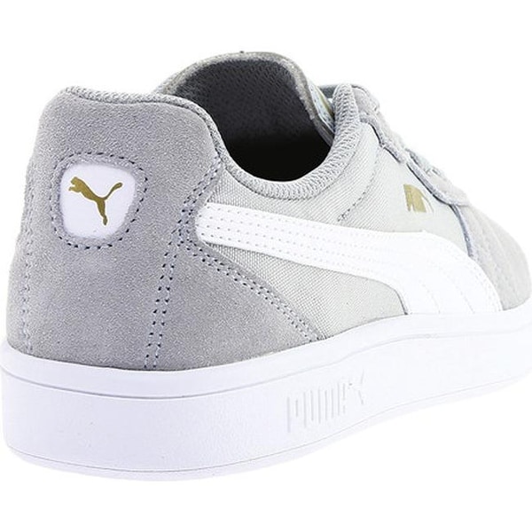 white and gold puma sneakers