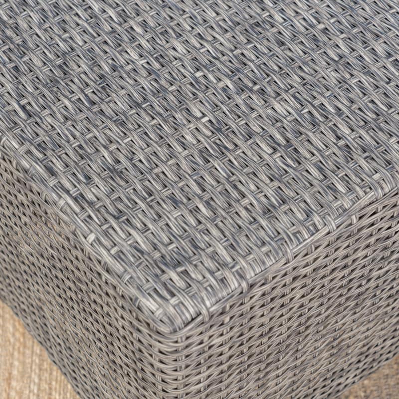 Puerta Outdoor Wicker 3-piece Swivel Chat Set with Cushions by Christopher Knight Home