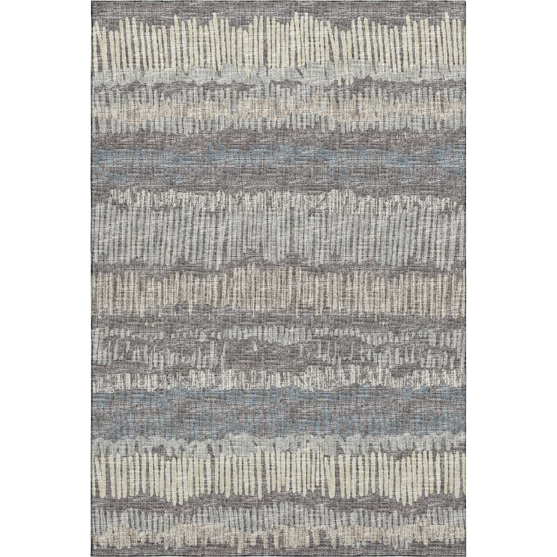 Premium Washable Super Soft Abstract Ombre Stripes Mayfield Rug