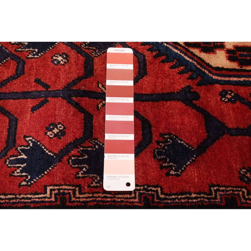 ECARPETGALLERY Hand-knotted Melis Dark Copper Wool Rug - 4'11 x 6'3