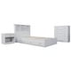 preview thumbnail 2 of 8, OS Home and Office Furniture Model 6011K Complete 4 Piece Bedroom Set in White