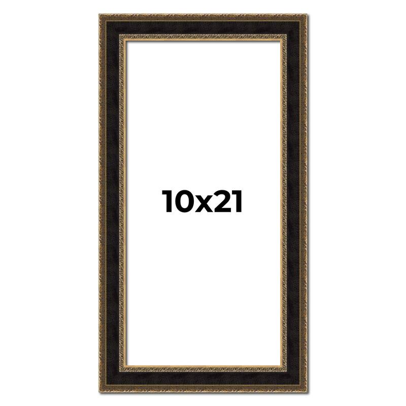 10x21 Frame Gold Antique Vintage Sold Wood Picture Frame | 1.75 Inch