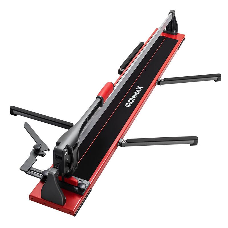 IronMax 48'' Manual Tile Cutter Porcelain Cutter Machine Tungsten - Black/Red - 56.5''x 9''x 9''(Lx Wx H)