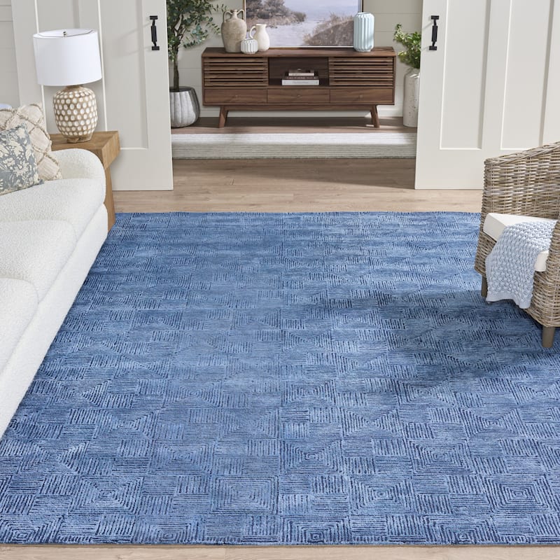 SAFAVIEH Handmade Glamour Nayma Geometric Viscose Rug