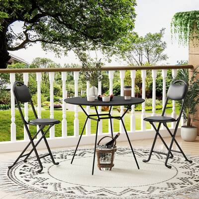 2/4pcsFolding Stool with Back, Cushioned Padded Folding Stool, Portable Folding Chairs